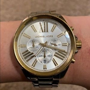 Michael Kors gold and silver watch